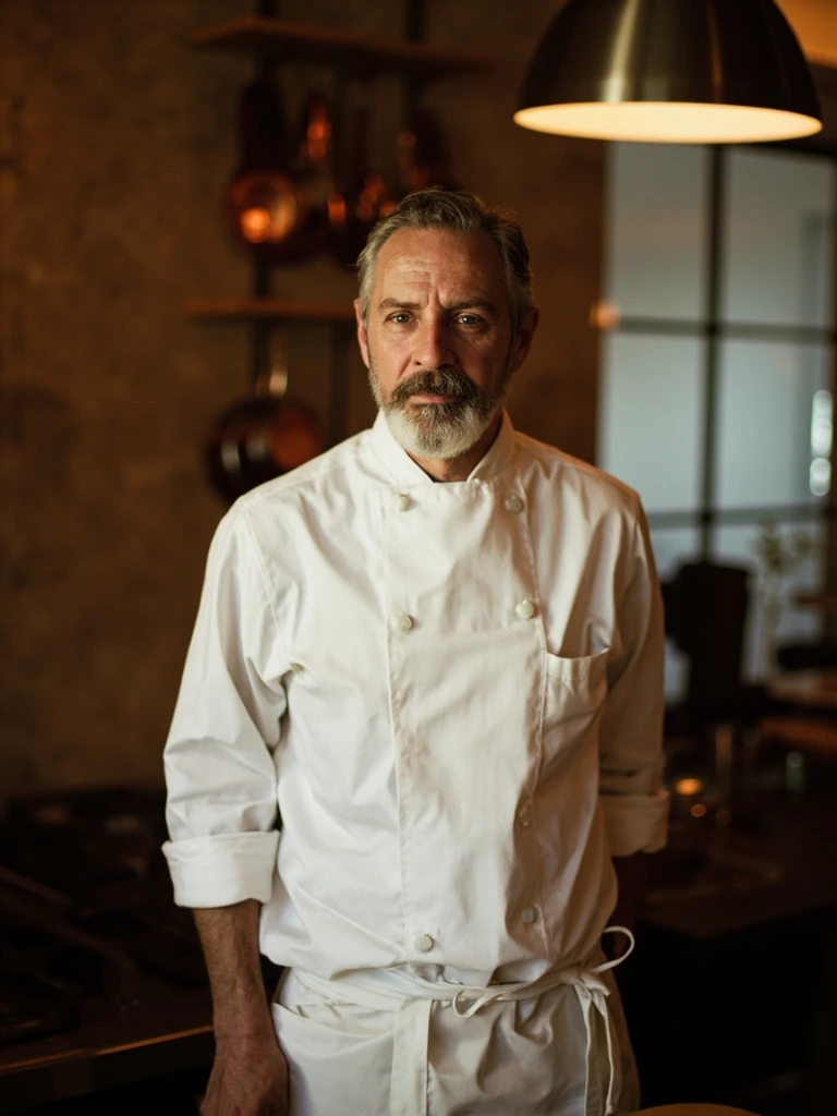 Executive Chef Marco Bellini in the Hotel Mora kitchen
